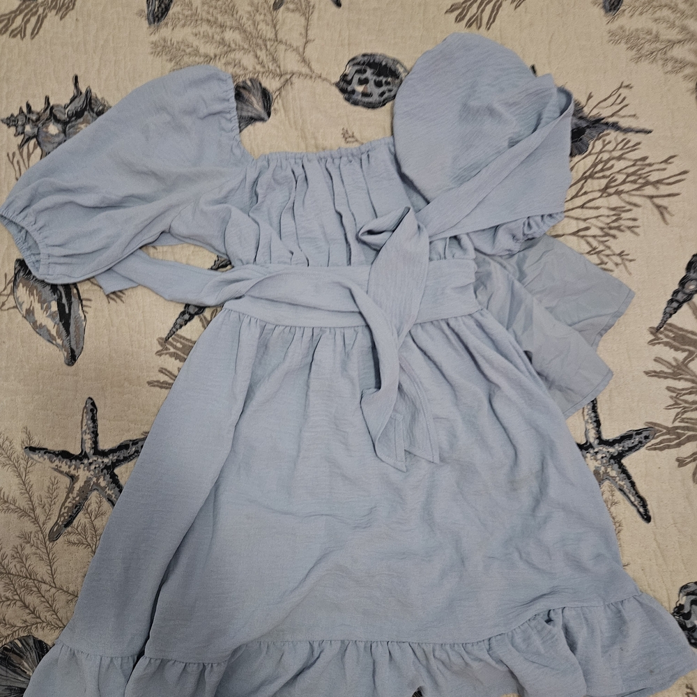 Amazon Light Blue Casual Dress